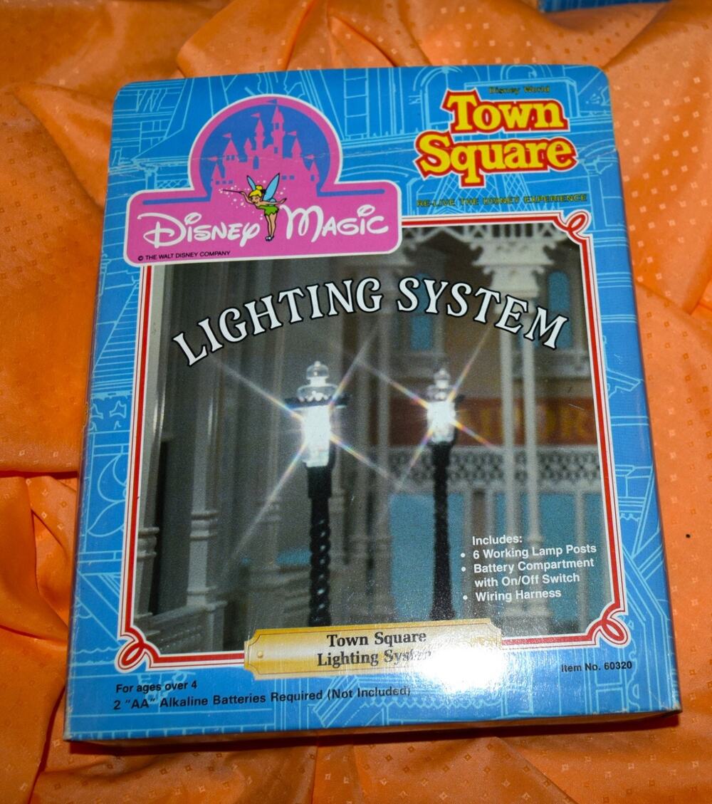 Vintage Sears Disney Magic World TOWN SQUARE LIGHTING SYSTEM Complete MIB 1988
